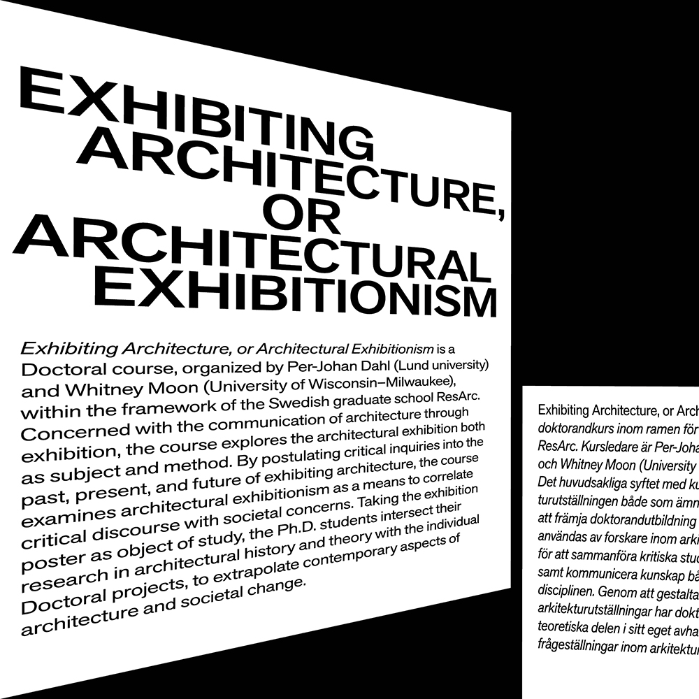 Exhibiting architecture