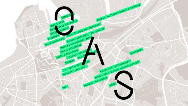 Karta med deltagare i OAS
