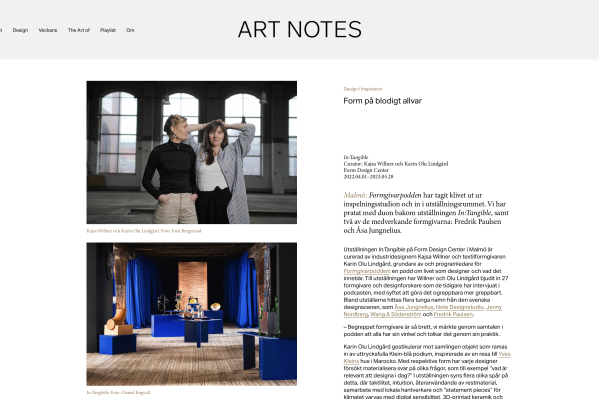 Art Notes artikel